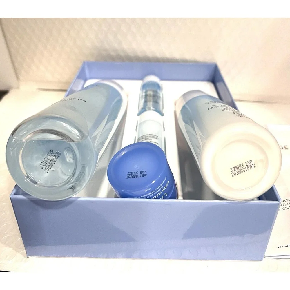 Laneige Essential Balancing Set Light 5pcs: Emulsion,Skin Refiner,Water Mask New